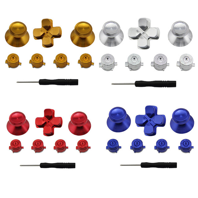 PS4 Controller Metal Button Replacement Parts 7pieces a set with