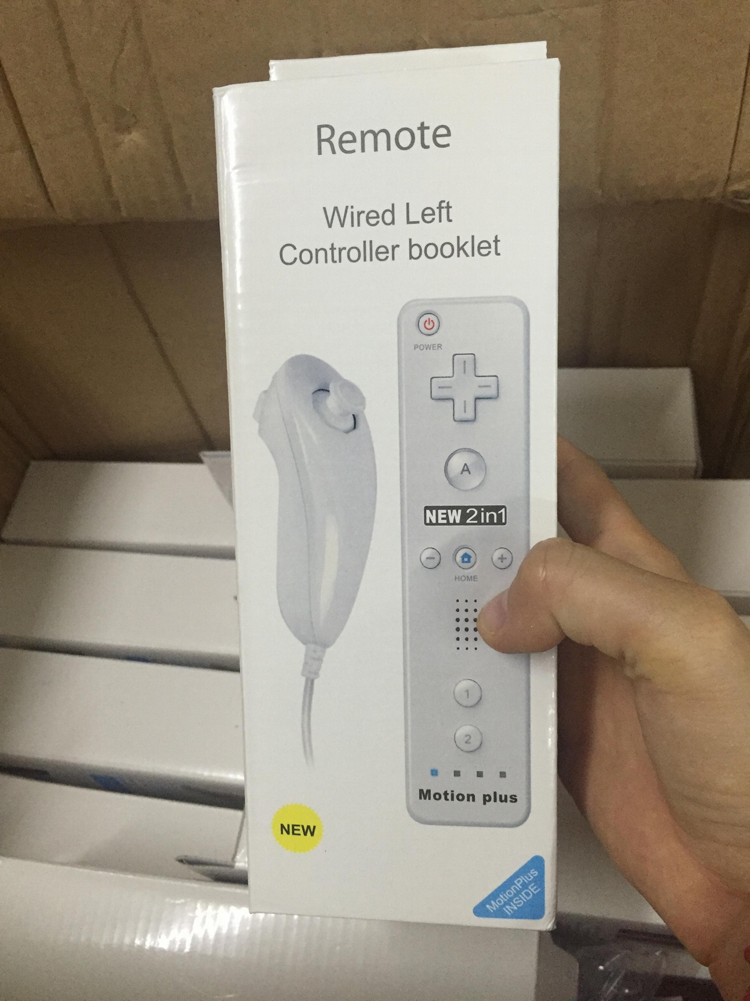 Nintendo Wii Mote Controller and Nunchuk Builtin Motion Plus 2in1