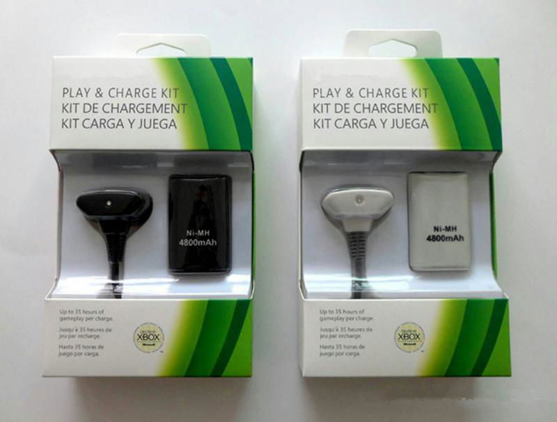 XBOX360 Play and Charge Kit 4800Mah Battery Rechargeable