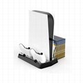 PS5 Vertical Stand with Cooling Fans Compatible with Playstation 5 Disc Digital  4