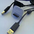 Wholesale XBOX360 Controller USB Power Charging Cable 4