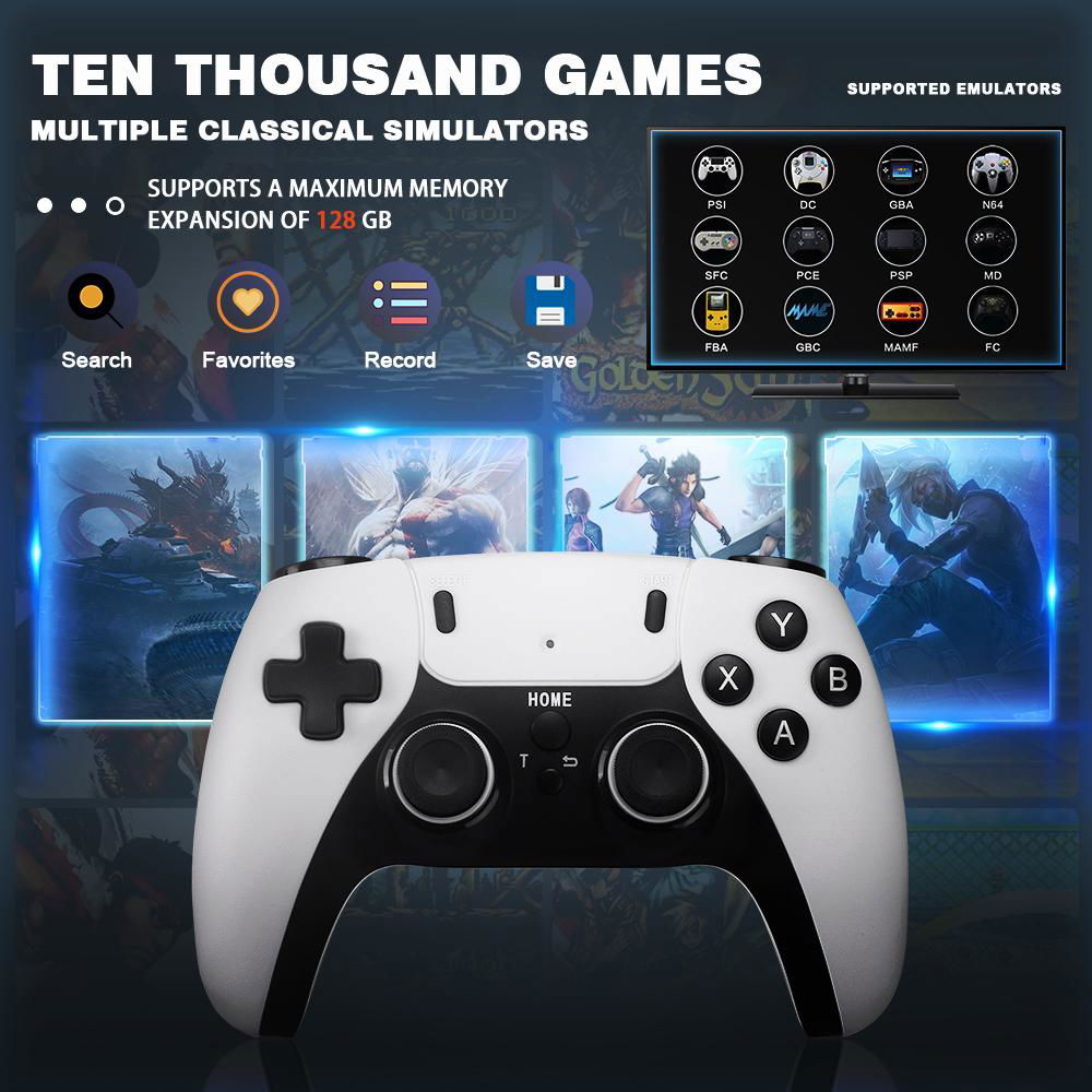 PS5 PRO GameStick Video Game Console 2.4G Double Wireless Controller  4