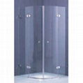 Curved shower enclosure