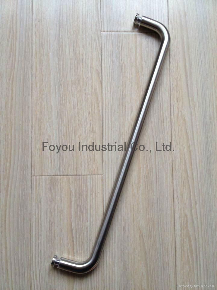 Glass door handle in SUS 304 stainless steel China 
