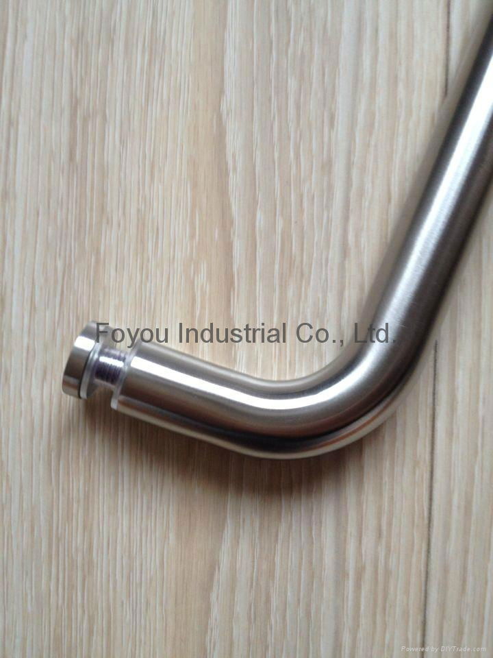 Glass door handle in SUS 304 stainless steel 2