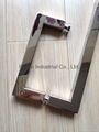 Stainless steel square tube combo handles for glass door 2