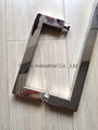 Stainless steel square tube combo handles for glass door