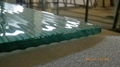 Cast tempered table glass