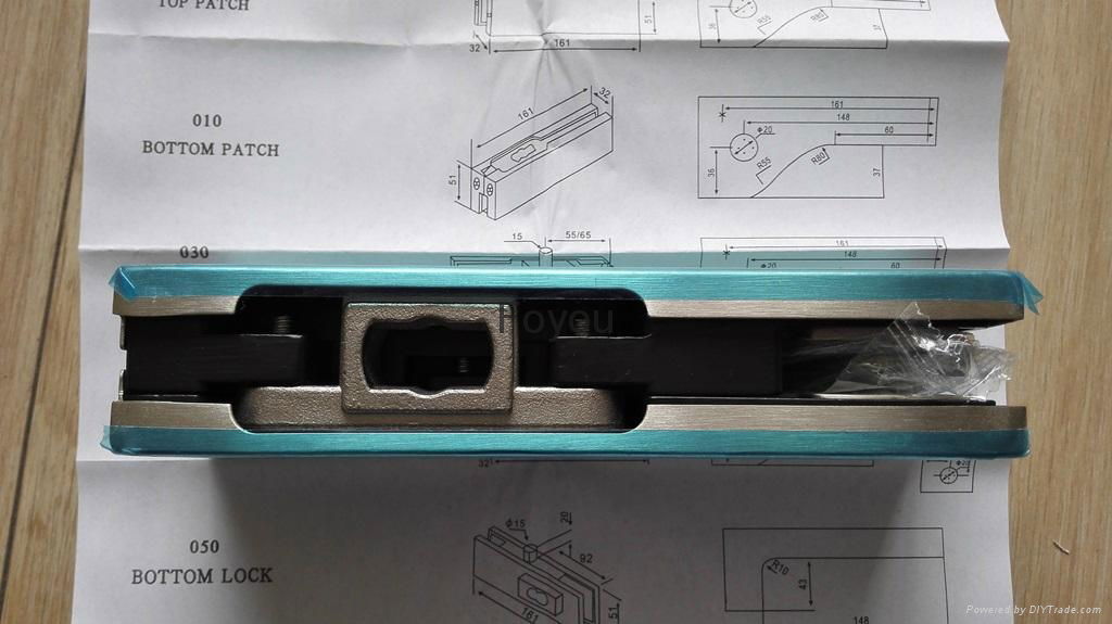 Bottom patch fitting for glass door 2