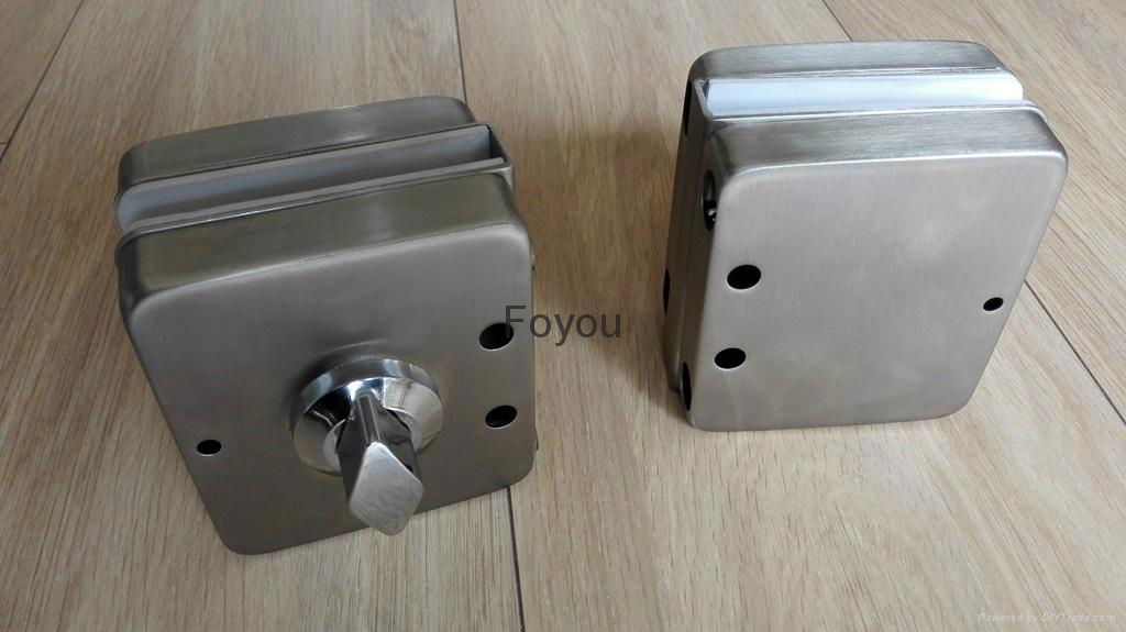 Stainless steel lock for glass door 2