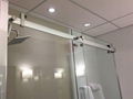 Big-roller shower door