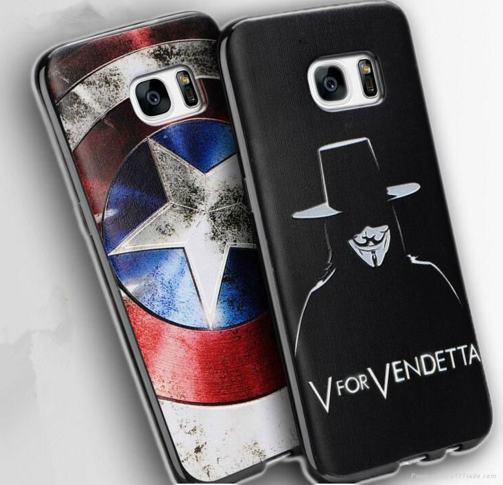 For Samsung S7 And S7 Edge In high quality Painted 3D relief case