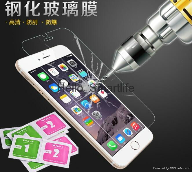 For iPhone 5 5S SE 6 6S Plus Tempered Glass Screen Protector membrane 0.3mm 2.5D