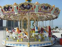 Theme Park Fairground Carousel Ride