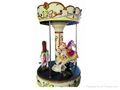 3 Horse Backyard Use Mini Carousel