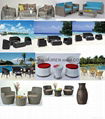 Poly rattan outdoor garden rattan chair with wicker can rattan chair