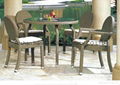 Used stackable banquet chairs with rattan party outdoor garden chair 1