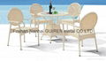 white rattan outdoor garden chair patio