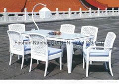 Poly rattan outdoor garden rattan chair with wicker can rattan chair