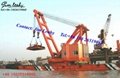 60T40M Barge Floating Cargo Transfer Crane 