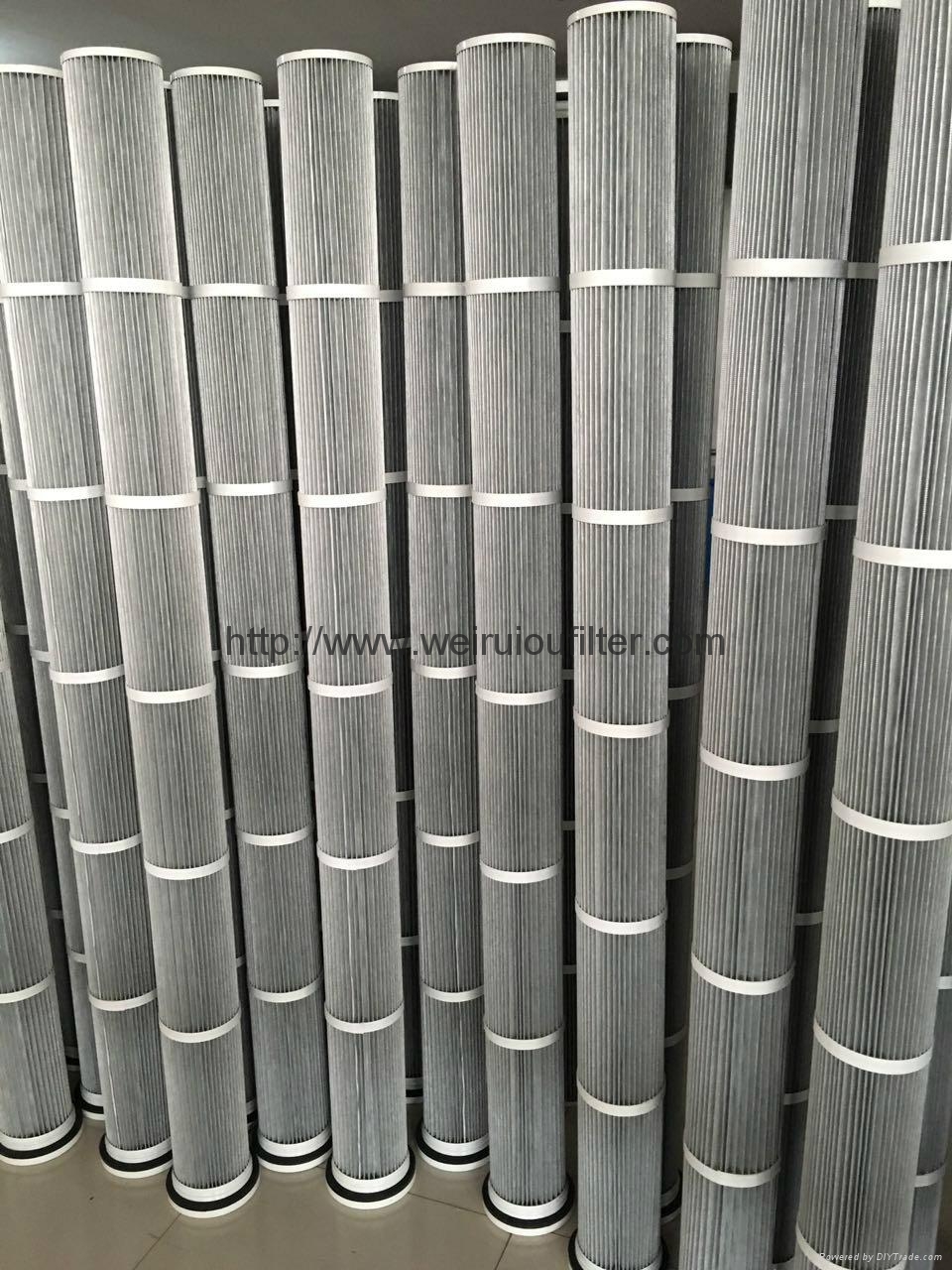2 meter high antistatic dust filter cartridge dust filter cartridge