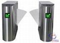 Stainless Steel Retractable Flap Barrier Gate , Bi - directional Multi Access Co