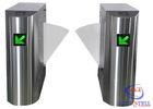 Stainless Steel Retractable Flap Barrier Gate , Bi - directional Multi Access Co