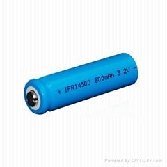 14500 600mAh lifepo4 battery 