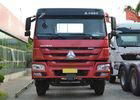 8X4 LHD Euro 2 336HP Red Commercial Cargo Box Truck 30-60 Tons