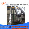 Injection screw barrel for plastic