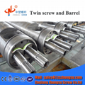 Conical twin screw barrel for plastic extruder 2