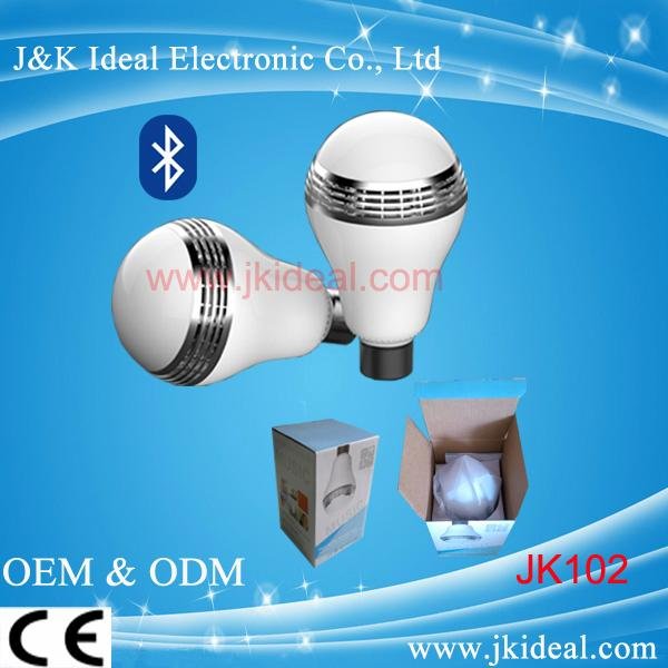 CE 4w 5w e27 e26 bluetooth light lamp smart led bulb speaker 2
