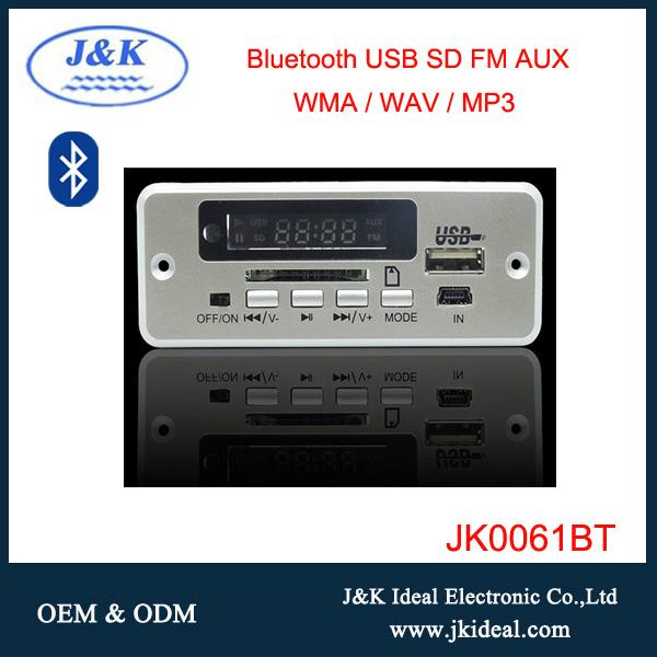 Bluetooth usb tf fm radio car mp3 mp4 mp5 video player decoder module  3