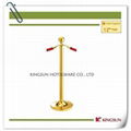 Ball Top Crowd Control Stanchions Comes With Cement Dome Base
