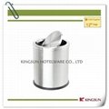 Room Dustbin With Cover  Stainless steel waste bins 1