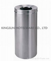 open top steel waste bins 