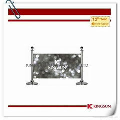 Banner Stanchions Comes With Cement Dome Base