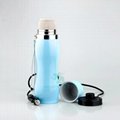 Car Electric Travel Mug 12V Insulated Stainless Steel 0.5l Heated Cup Thermos  2