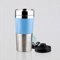 NEW! 12v 12oz Metal Electric Heated Travel mug Auto Car mug can boil water  3