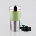 NEW! 12v 12oz Metal Electric Heated Travel mug Auto Car mug can boil water  5