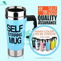 NEW Eco-Friendly Stocked Metal Stainless Steel Coffee Mug Self Stirring Mug  4