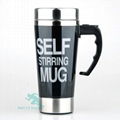 NEW Eco-Friendly Stocked Metal Stainless Steel Coffee Mug Self Stirring Mug  3