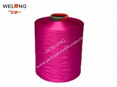 150d dty dope dyed bright polyester yarn