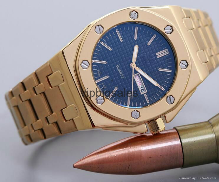 FREE SHIPPING AP Mens Watch ROYAL OFFSHORE Automatic Movement Rose Gold Mecha 5