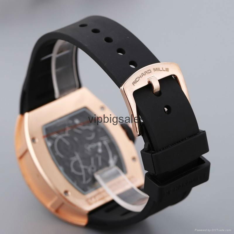 Hot fashion. Hollow silicon tape quartz men's watch imitation mechanical watch 2