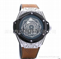 New WISH hot sell fashion empty-flower quartz steel shell watch high quality