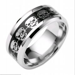 Halloween ring  Stainless Steel Skeleton Style fashion jewelry 