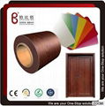 Zhspb Superior Quality Wood Design Laminated PVC Sheet for Fireproof Door Panel 1