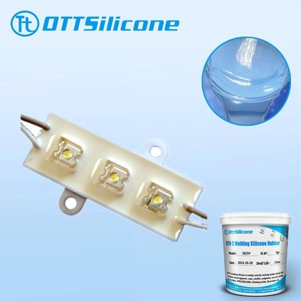 RTV-2 liquid platinum cure electronic potting silicone  5