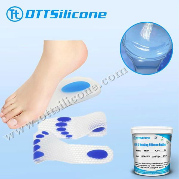 Silicone full-length insole with anti shock zones (pair) 